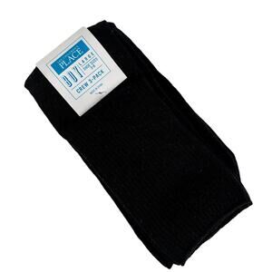 The Children’s Place Boy Crew Socks 3-Pack Black Large Shoe Sizes 3 to 6